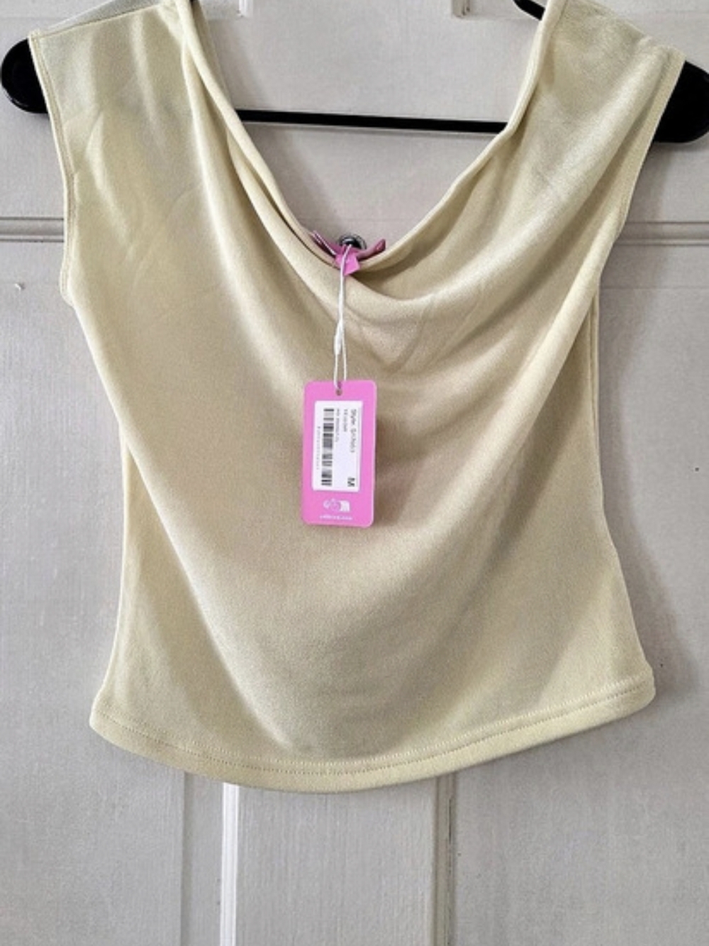 edikted Jett Asymmetric Top Yellow Medium
